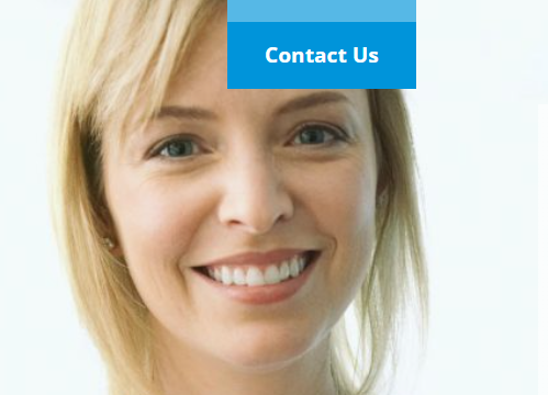 Ontex Healthcare website with navigation menu open and a smiling healthcare professional in the foreground